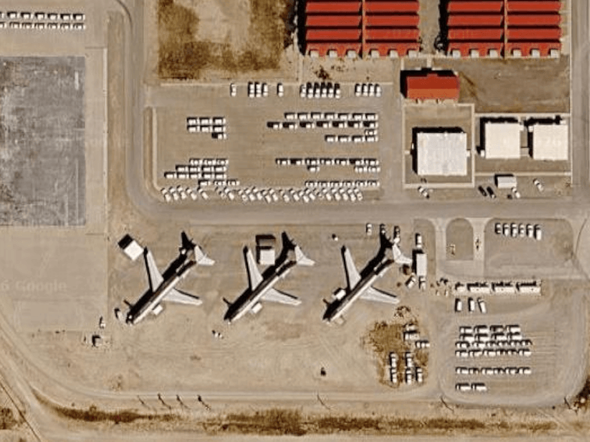 FLETC Retired Boeing 727s Aerial